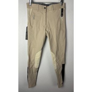 NWT Pessoa Piuma Riding Breeches Womens 28 (28x28) Tan Khaki Equestrian Pants